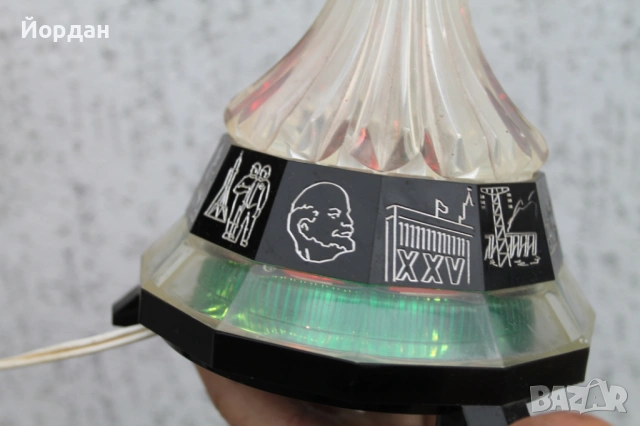 СРРР нощна лампа 1970-та година, снимка 11 - Настолни лампи - 53828851