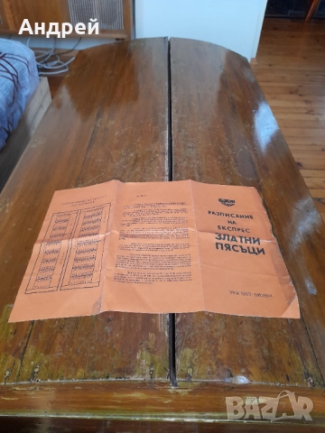 БДЖ Разписание на експрес Златни Пясъци 1983-1984, снимка 4 - Други ценни предмети - 51989839