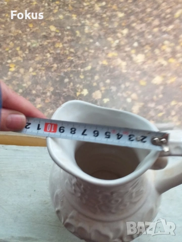 Бяла кана немска керамика колекционерска, снимка 7 - Антикварни и старинни предмети - 53451904