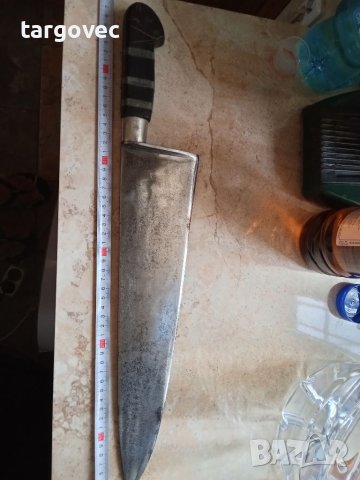 Огромен старинен кован немски нож , снимка 5 - Антикварни и старинни предмети - 41638483