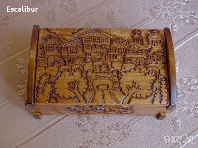 Дърворезбовани кутийки за бижута, снимка 2 - Декорация за дома - 47559616