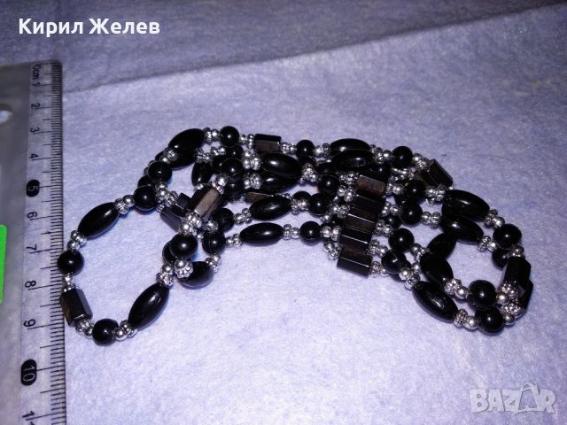 МОДНО КОЛИЕ от ШЛИФОВАНИ КАМЪЧЕТА МАГНЕТИТ 34711, снимка 5 - Колиета, медальони, синджири - 39141576