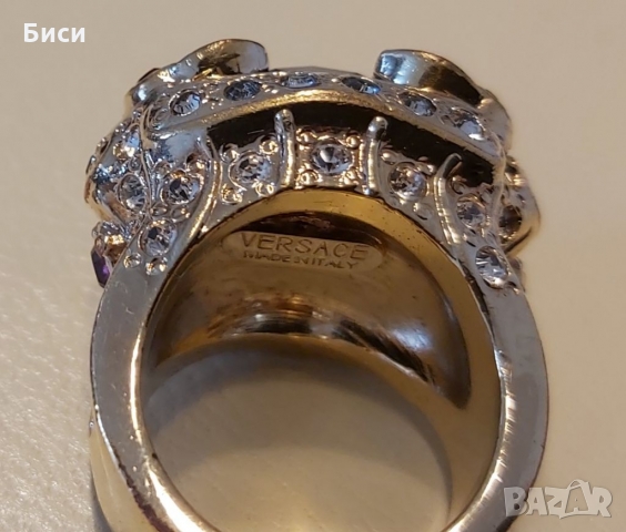 Versace-златен стар пръстен с естествени камъни, снимка 11 - Пръстени - 36039975