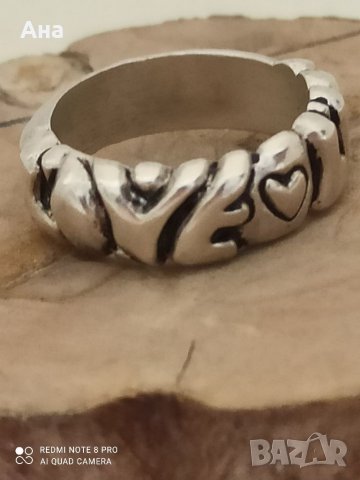 Красив сребърен пръстен, снимка 2 - Пръстени - 35842462