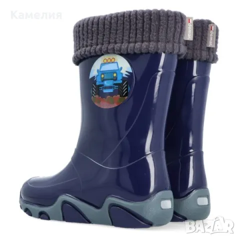Детски ботуши за дъжд с топъл чорап, снимка 4 - Детски боти и ботуши - 50407570