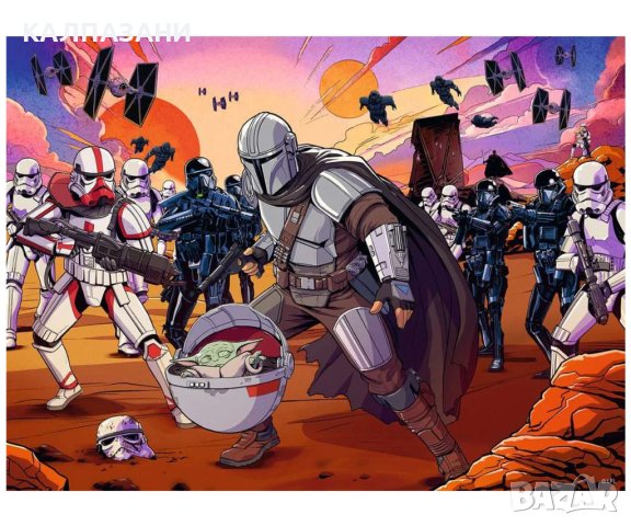 Пъзел Ravensburger 200 ел. XXL - Мандалориан - Лице в лице, снимка 2 - Игри и пъзели - 40288601