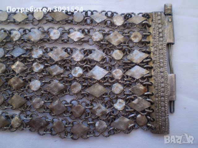 Възрожденска ръчно изработена гривна ентришия, снимка 8 - Антикварни и старинни предмети - 34360649