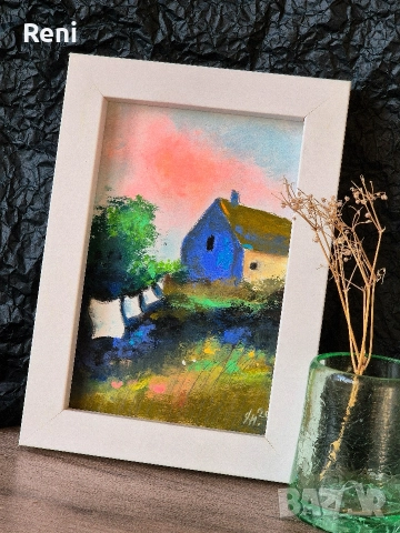 Ден за пране, малка картина пастел