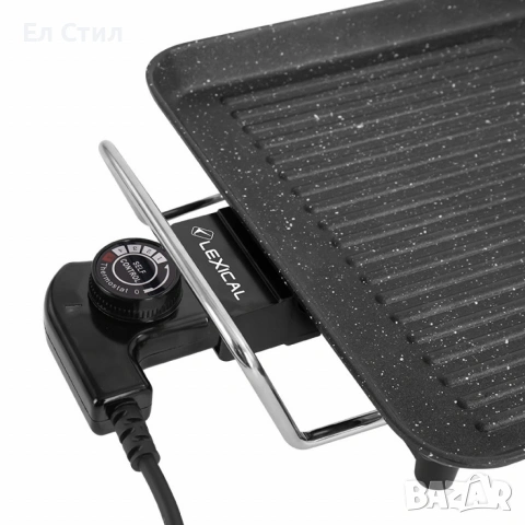 Електрически грил Lexical LBQ-2591 с незалепващо гранитно покритие, снимка 5 - Скари - 53575718