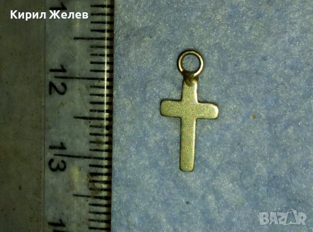 Старо МИНИАТЮРНО НАГРЪДНО СРЕБЪРНО КЛАСИЧЕСКО КРЪСТЧЕ 40139, снимка 7 - Антикварни и старинни предмети - 42466349