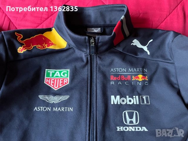 НОВО оригинално софтшел softshell яке PUMA RED BULL F1 размер M от САЩ , снимка 8 - Спортни дрехи, екипи - 52740430
