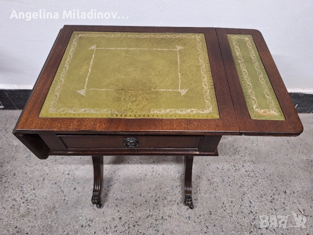 Антична маса с естествена кожа , снимка 4 - Маси - 51618951