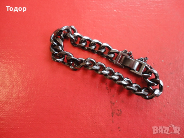 Мъжка гривна от медицинска стомана 4, снимка 3 - Гривни - 52661662