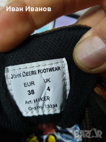 John Deere  Ловни/туристически обувки водоустойчиви номер 38 , снимка 4 - Други - 39299046