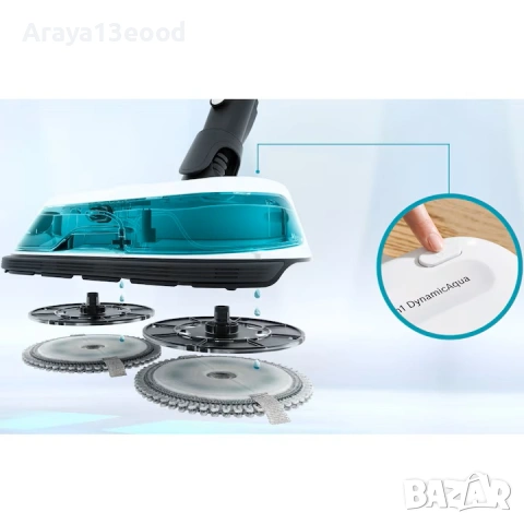 Безжична прахосмукачка и моп 2 в 1 Bosch Unlimited 7 ProHygienic Aqua BCS71HYG1 с LED светлини, снимка 2 - Прахосмукачки - 53778537