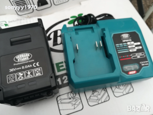 VERMARK STARKE-за флекс-MAKITA-LI-ION БАТЕРИЯ И ЗАРЯДНО 1810252248, снимка 2 - Винтоверти - 52102293