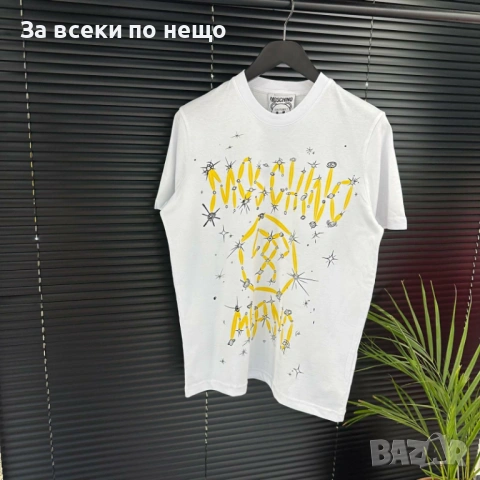 Moschino Мъжка Тениска👕Мъжка Блуза С Къс Ръкав - Различни Цветове Код Urban30, снимка 2 - Тениски - 53667537