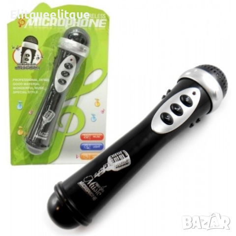 Детски микрофон с мелодии и светлини, снимка 4 - Музикални играчки - 52284174