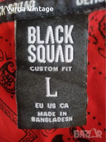 Червена тениска. размер L. BLACK SQUAD  Бангладеш., снимка 3 - Тениски - 50332774