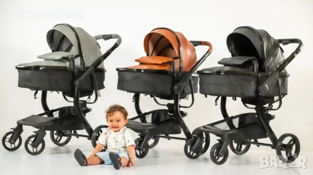 Бебешка количка Bubu 2в1 в 3 цвята