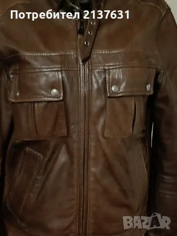 КОЖЕНО ЯКЕ  - Естествена кожа  GAS  GENUINE LEATHER, снимка 4 - Якета - 47489031