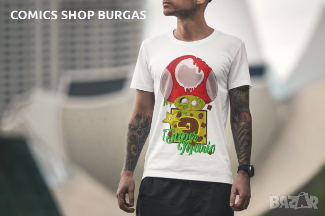 Мъжка тениска Super Mario дизайн 2