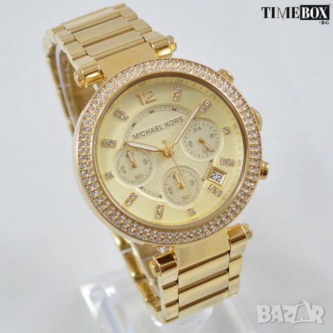 Michael Kors MK5354 Parker Gold Chronograph. Нов дамски часовник, снимка 2 - Дамски - 38810665