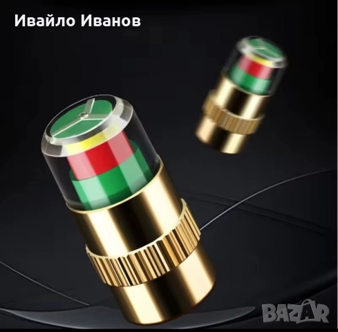 Комплект от 4бр. капачки с индикатор за налягането в автомобилните гуми 