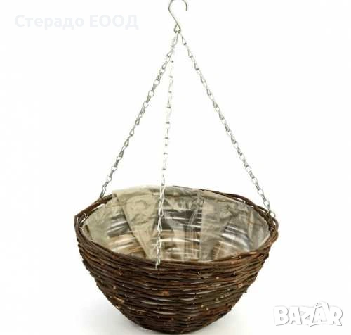 ВИСЯЩА КОШНИЦА ОТ РАКИТА, снимка 3 - Саксии и кашпи - 53261387