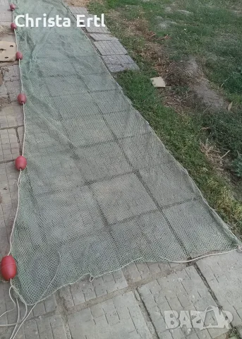 Професионална немска мрежа за риболов Engel Netze 10х1 м – КАТО НОВА, САМО ЛИЧНО, снимка 4 - Екипировка - 56057682