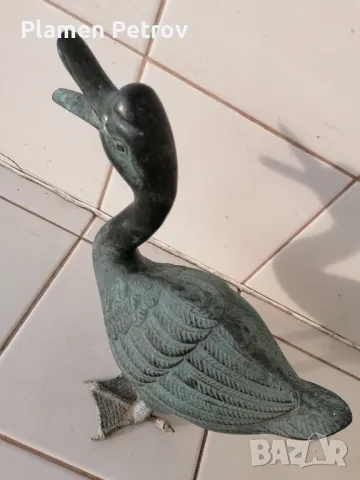 Стара бронзова патица , снимка 9 - Антикварни и старинни предмети - 47813418