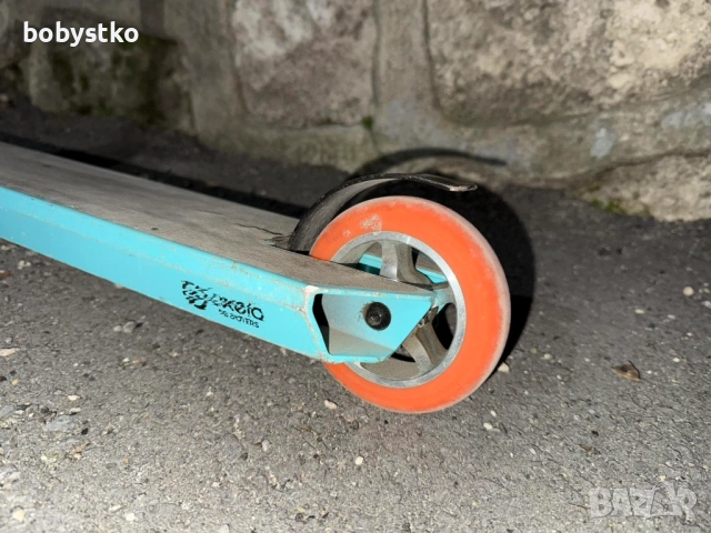 Тротинетка за трикове Oxelo FreeStyle MF1.8 Turquoise, снимка 3 - Други спортове - 52796003