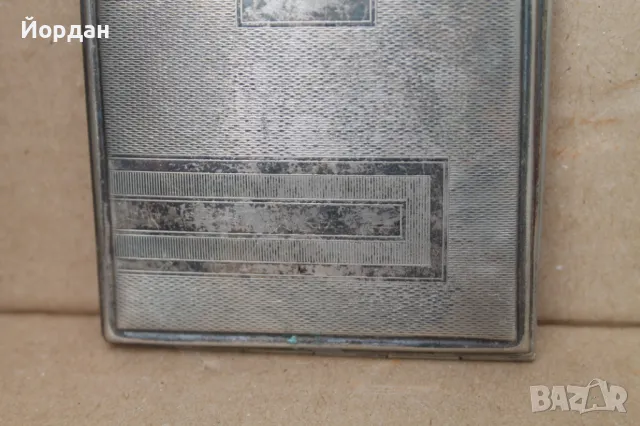 Посребрена табакера, снимка 3 - Антикварни и старинни предмети - 47549388