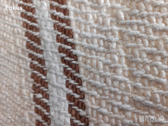 Стара дебела вълнена черга килим рогозка, снимка 3 - Антикварни и старинни предмети - 53413060