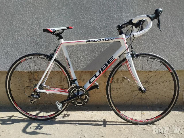 Отличен шосеен велосипед Cube Peloton / Shimano 105 / Fulcrum / Карбонова вилка/ Рамка 56 см., снимка 3 - Велосипеди - 56125634
