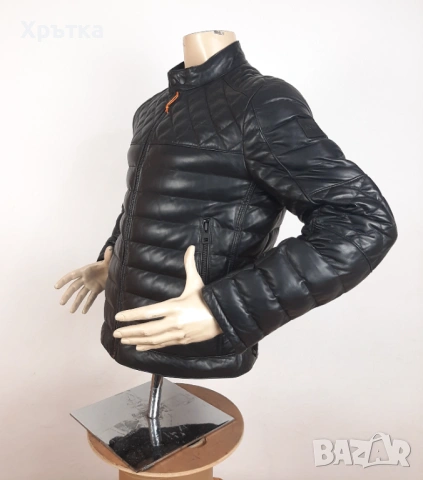 Hugo Boss John In - Оригинално мъжко кожено яке размер 50, 52, снимка 6 - Якета - 53298342