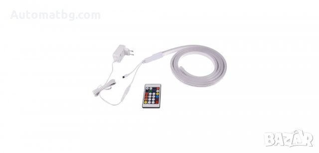 Многоцветна водоустойчива LED лента, неон с дистанционно, Automat, снимка 5 - Лед осветление - 34189186