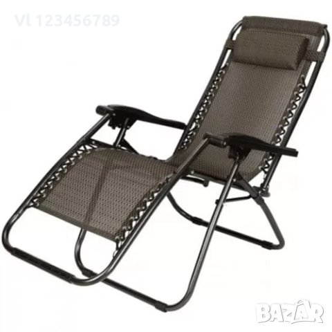 Градински сгъваем шезлонг, градински стол, снимка 1 - Къмпинг мебели - 41515299