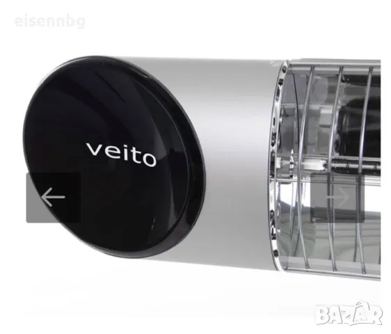 Veito Blade 2000 W Карбанов Отоплител Silver с дистанционно управление, снимка 3 - Отоплителни печки - 49546589