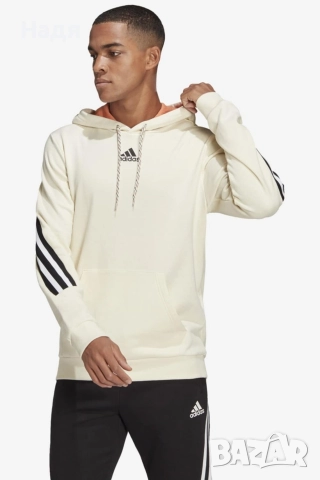 Оригинален Мъжки суичър Adidas Sportswear 3 Stripes Hooded