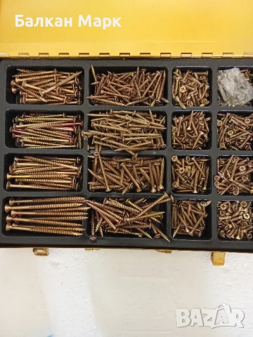 Метален Органайзер с комплект винтове за дърво Rocket Bois & Agglo – 1000 бр. – с връх тип 17, снимка 6 - Железария - 50819036