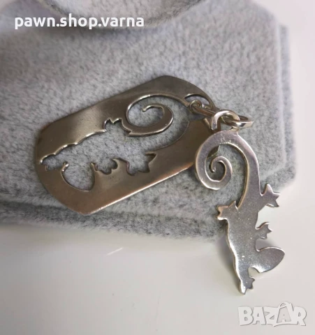 Винтидж сребърна висулка – 925 проба, снимка 4 - Колиета, медальони, синджири - 51132811