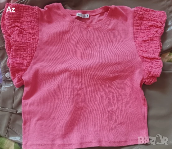 Дамска блуза Zara, снимка 2 - Тениски - 50953210