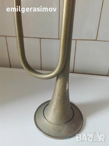 Медна сигнална тръба медна кана и месингов мангал . , снимка 8 - Други стоки за дома - 50822101