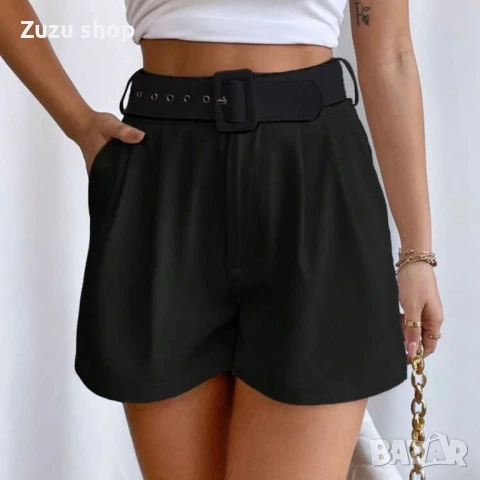 Къс бял панталон с колан, снимка 5 - Къси панталони и бермуди - 50428769