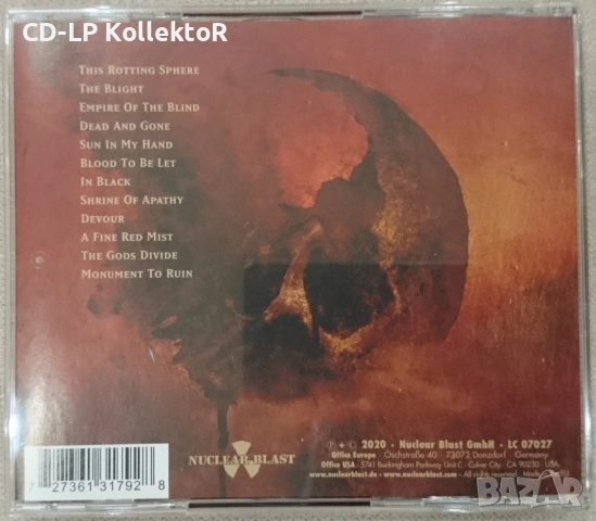 CD за продан (Heathen - Empire of the Blind), снимка 2 - CD дискове - 51302008