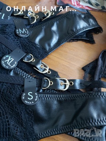 Прашка с кожа предна част и странично коланче /хс.с.м.л.хл., снимка 3 - Бельо - 35691347