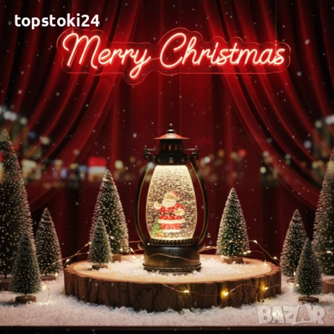 Ретро LED коледен фенер с падащ сняг – магическа светлина и празничен уют, снимка 5 - Други стоки за дома - 52351973