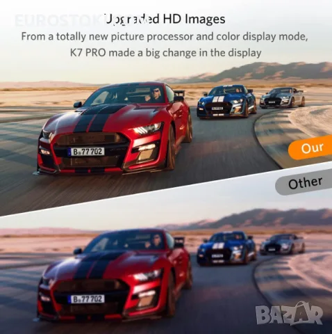 Комплект камера за заден ход с монитор K7PRO, HD монитор 5 инча, нощно виждане, снимка 8 - Аксесоари и консумативи - 56134272