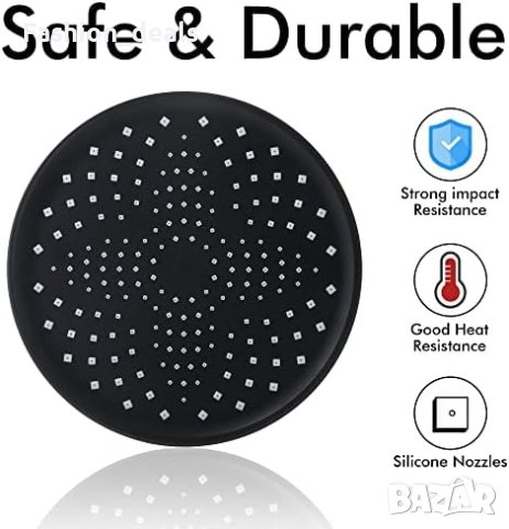 Нов кръгъл душ с дъждовен ефект / Регулируема въртяща то/ Регулируема въртяща се глава Баня Дом Спа, снимка 4 - Други стоки за дома - 41229967